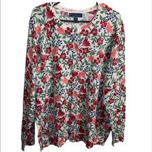 NWT Karen Scott floral print blouse  2XL